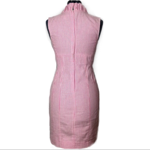 Lily Pulitzer | Striped Pink & White Ruffled Dress - Picture 2 of 7